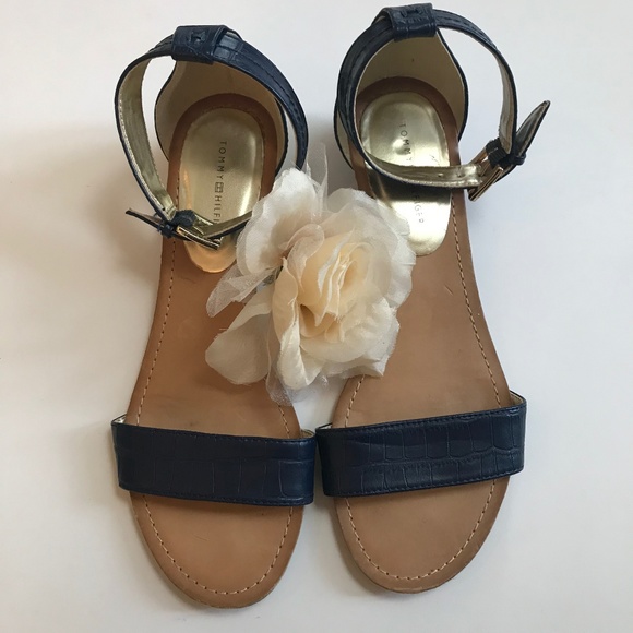 tommy hilfiger sandals blue